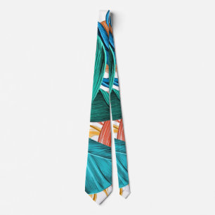 Zentangle Geometric Pattern Art By O&A Neck Tie