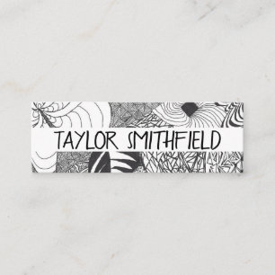 Zentangle® inspired local mini business card