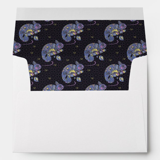 Zentangle Lizard Envelope (Back (Bottom))