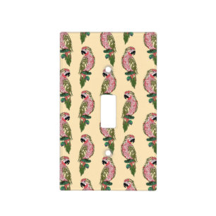 Zentangle Style Parrots Light Switch Cover