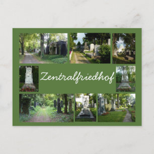 Zentralfriedhof Collage 2 Postcard