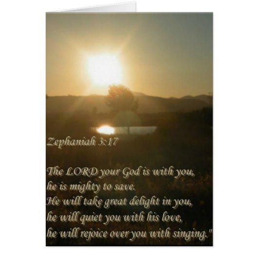Zephaniah 3:17 cards (Front)