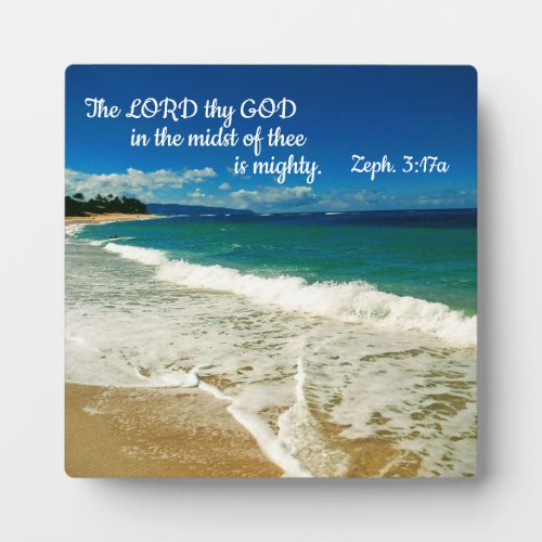 Zephaniah 317 The Lord thy God in the midst Plaque