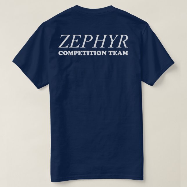 ZEPHYR COMPETITION TEAM 刺繍ロゴ ロンT バックプリント ZEPHYR COMPETITION TEAM ロンT XL バックプリント