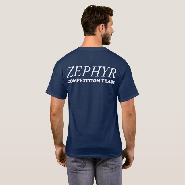 ZEPHYR COMPETITION TEAM 刺繍ロゴ ロンT バックプリント ZEPHYR COMPETITION TEAM ロンT XL バックプリント