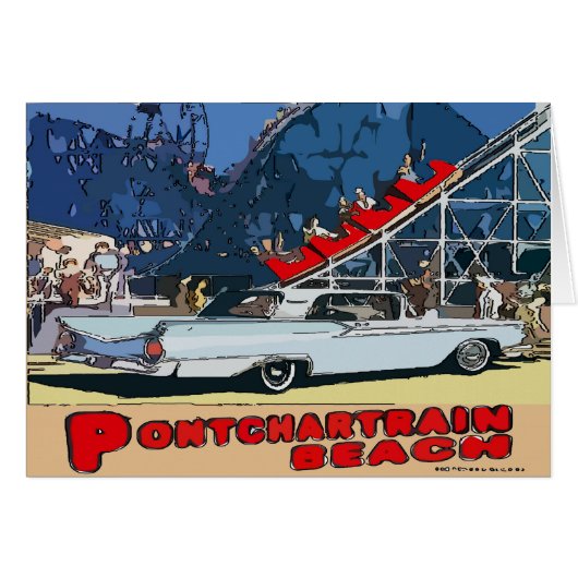 Zephyr Pontchartrain Beach Vintage Cards (Front Horizontal)
