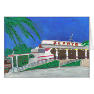 Zephyr Roller Coaster at the Beach Cards
