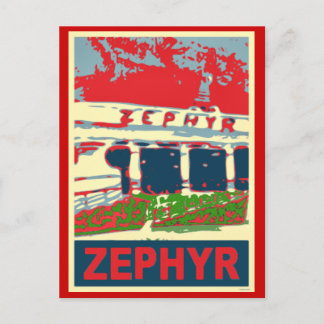 Zephyr Rollercoaster Pontchartrain Beach Postcard