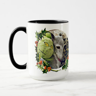 Zephyr the Italian Greyhound Holiday Mug