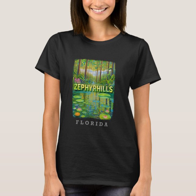 Zephyrhills Florida FL Natural Springs Splendor SD T-Shirt (Front)