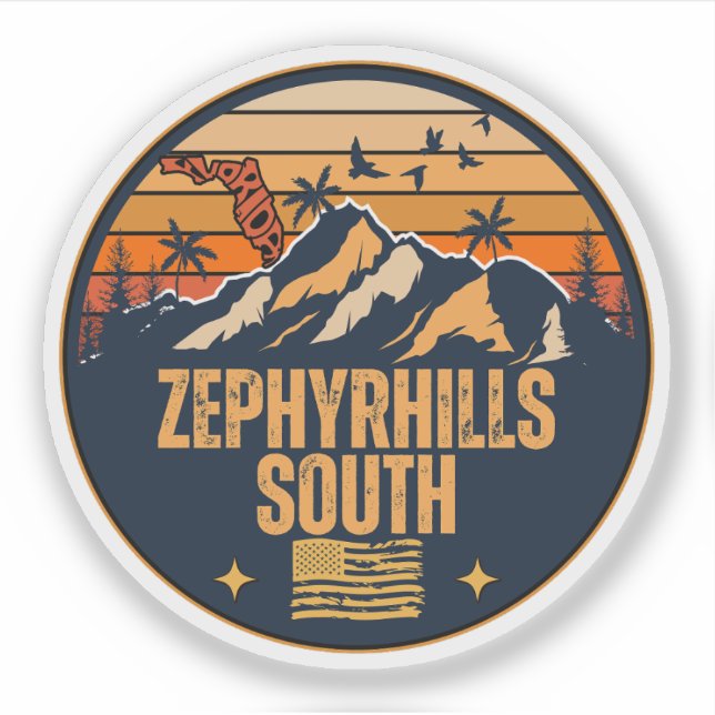 Zephyrhills South, Florida  Sticker (Front)