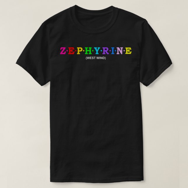 Zephyrine West Wind T-Shirt (Design Front)