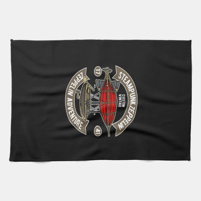 zeppelin adventure kitchen towel (Horizontal)