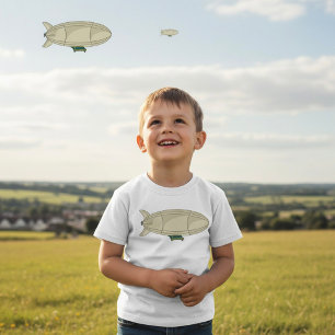 Zeppelin Airship Retro Sci-Fi Blimp T-Shirt