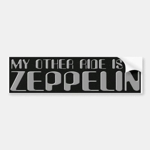 ZEPPELIN BUMPER STICKER