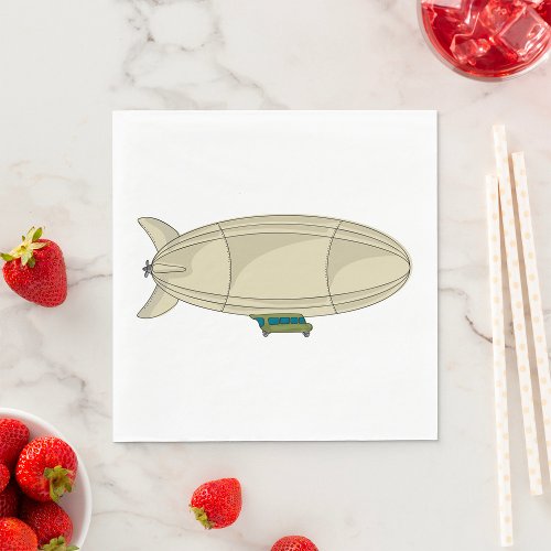 Zeppelin Flying Transport Napkins