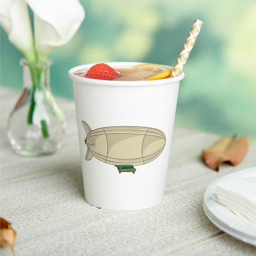 Zeppelin Flying Transport Paper Cups