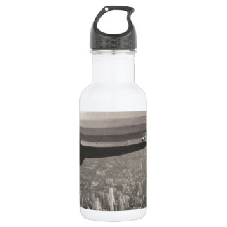 Zeppelin over New York City Water Bottle