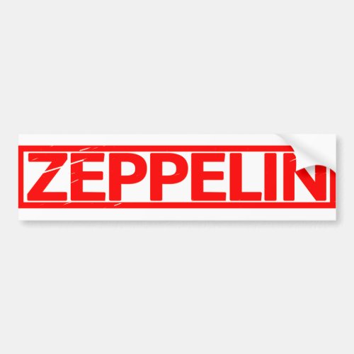 Zeppelin Stamp Bumper Sticker