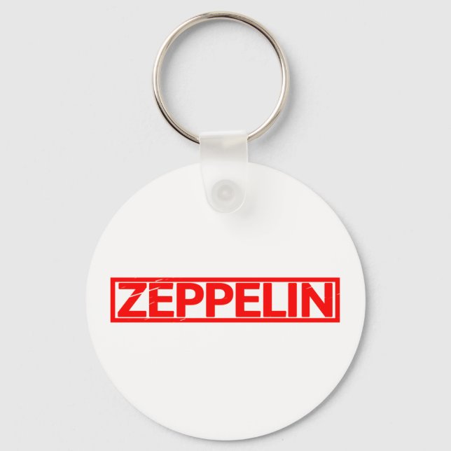Zeppelin Stamp Keychain (Front)