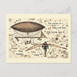 Zeppelin Take Flight Postcard