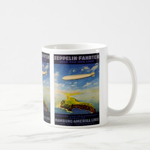 Zeppelin Trips  Over Sea and Land Coffee Mug