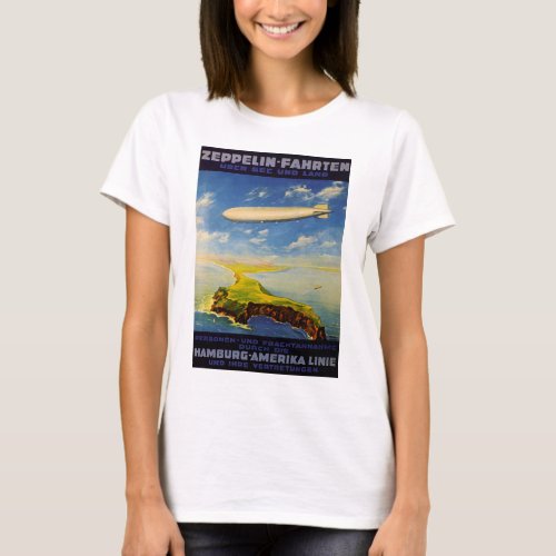 Zeppelin Trips  Over Sea and Land T_Shirt