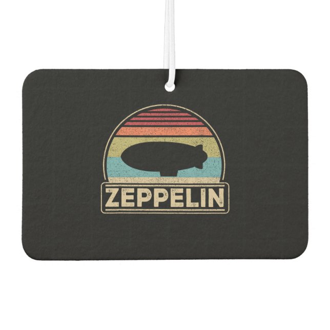 Zeppelin Vintage Retro Zeppelin Shirt Dirigible Air Freshener (Front)