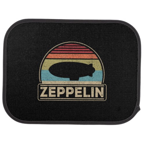 Zeppelin Vintage Retro Zeppelin Shirt Dirigible Car Floor Mat