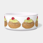 ZEPPOLE Italian Fried Dough Pastry Bakery Foodie Bowl<br><div class="desc">Features an original marker illustration of a deep-fried dough ball zeppola (a.k.a. zeppole, also known as a blenzi, frittelle, or crispelli) pastry, topped with custard and powdered sugar. A traditional St. Joseph's Day street festival dessert, and a classic Italian restaurant or Little Italy bakery treat! This Italian food illustration is...</div>