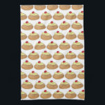 ZEPPOLE Italian Fried Dough Pastry Bakery Foodie Kitchen Towel<br><div class="desc">Features an original marker illustration of a deep-fried dough ball zeppola (a.k.a. zeppole, also known as a blenzi, frittelle, or crispelli) pastry, topped with custard and powdered sugar. A traditional St. Joseph's Day street festival dessert, and a classic Italian restaurant or Little Italy bakery treat! This Italian food illustration is...</div>