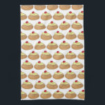 ZEPPOLE Italian Fried Dough Pastry Bakery Foodie Kitchen Towel<br><div class="desc">Features an original marker illustration of a deep-fried dough ball zeppola (a.k.a. zeppole, also known as a blenzi, frittelle, or crispelli) pastry, topped with custard and powdered sugar. A traditional St. Joseph's Day street festival dessert, and a classic Italian restaurant or Little Italy bakery treat! This Italian food illustration is...</div>