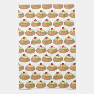 ZEPPOLE Italian Fried Dough Pastry Bakery Foodie Kitchen Towel