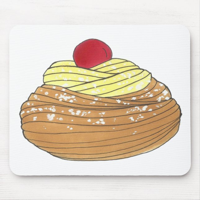 ZEPPOLE Italian Fried Dough Pastry Bakery Foodie Mouse Pad (Front)
