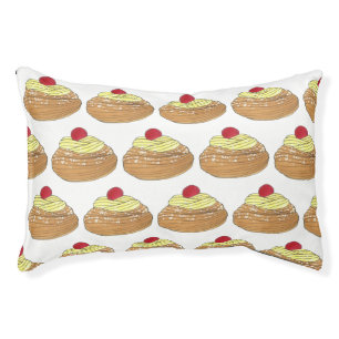 ZEPPOLE Italian Fried Dough Pastry Bakery Foodie Pet Bed
