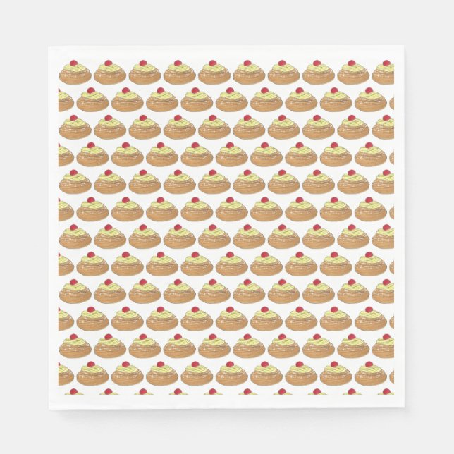 Zeppole Italian Fried Pastry Bakery Pasticceria Napkins (Front)