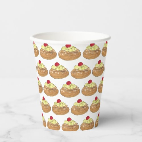 Zeppole Italian Fried Pastry Bakery Pasticceria Paper Cups