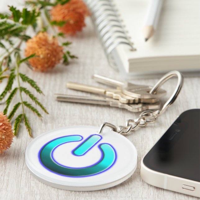 Zer0's Power Acrylic Keychain (Front Right)