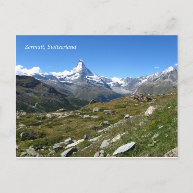 Zermatt Matterhorn Swiss Alps Postcard (Front)