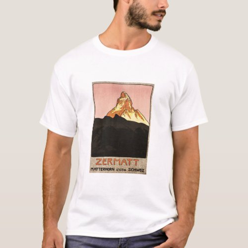 ZERMATT Matterhorn Switzerland Ski Hiking Holidays T_Shirt