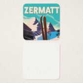 Zermatt Ski vacation poster (Front & Back)