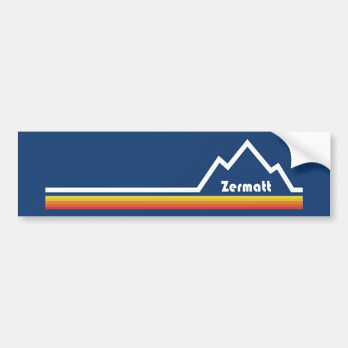 Zermatt Switzerland Bumper Sticker