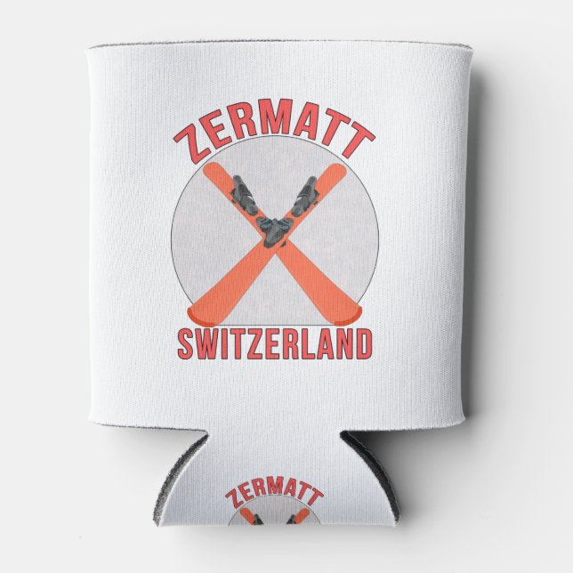 Zermatt, Switzerland Can Cooler (Front)