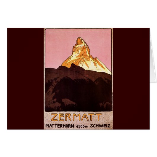 Zermatt Switzerland Cards (Front Horizontal)