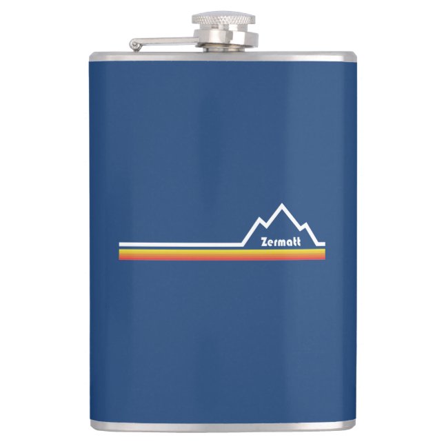 Zermatt, Switzerland Flask (Front)