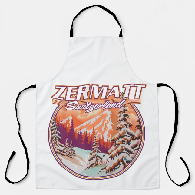 Zermatt switzerland logo apron (Front)