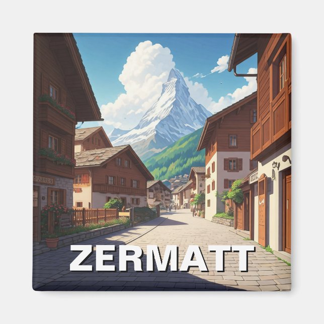 Zermatt Switzerland Matterhorn Magnet (Front)