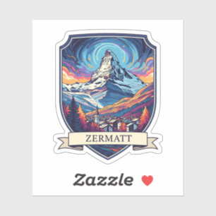Zermatt Switzerland Matterhorn Sticker