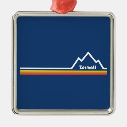 Zermatt Switzerland Metal Ornament