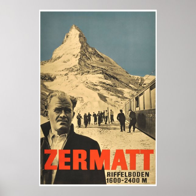 Zermatt, Switzerland,Ski Poster (Front)